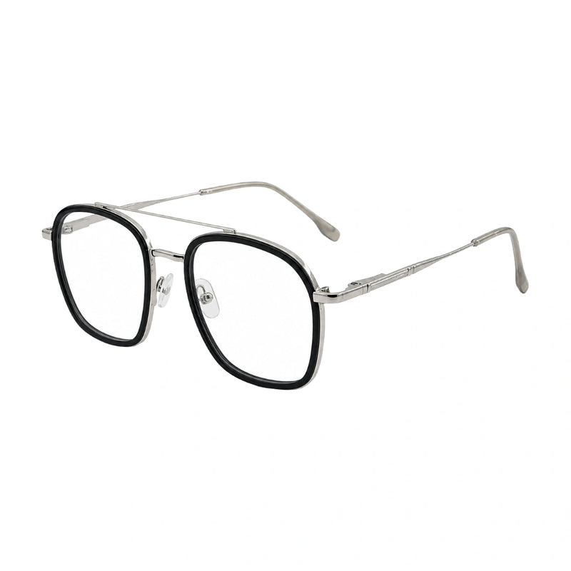 OS Slomga 31003 Geometric Double Bridge Eyeglasses | Prescription Frames-zoom-