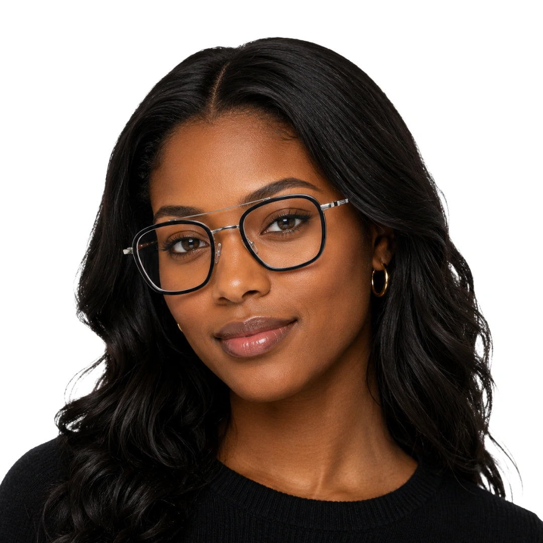 OS Slomga 31003 Geometric Double Bridge Eyeglasses | Prescription Frames-69