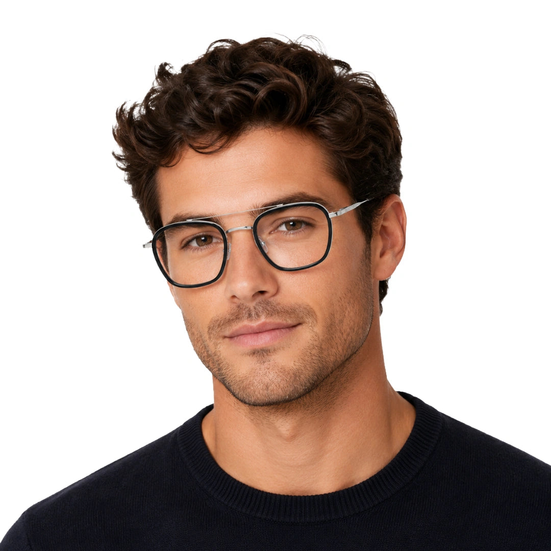 OS Slomga 31003 Geometric Double Bridge Eyeglasses | Prescription Frames-72