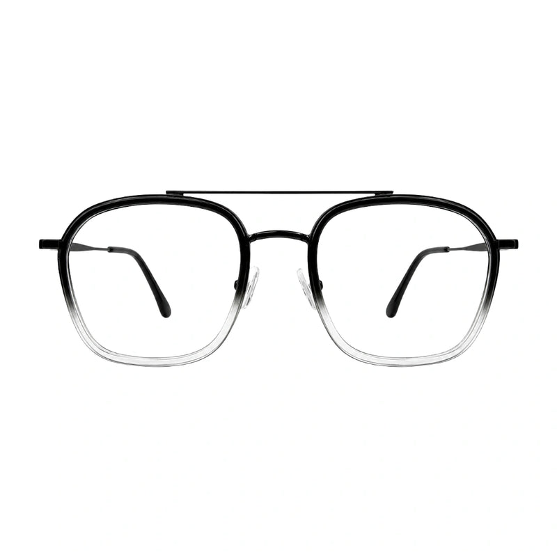 OS Slomga 31003 Geometric Double Bridge Eyeglasses | Prescription Frames-zoom-
