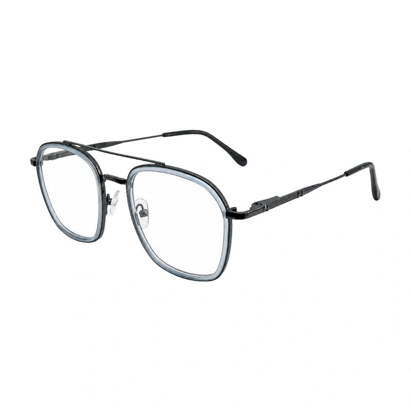 OS Slomga 31003 Geometric Double Bridge Eyeglasses | Prescription Frames-zoom-