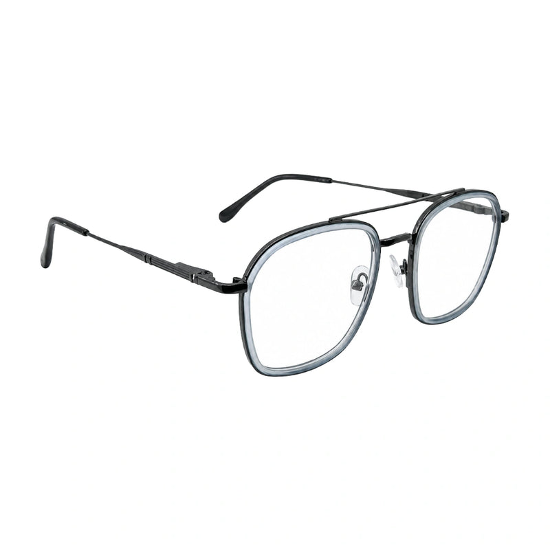 OS Slomga 31003 Geometric Double Bridge Eyeglasses | Prescription Frames-zoom-