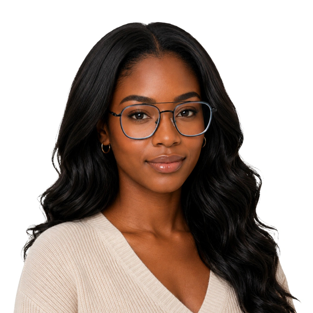 OS Slomga 31003 Geometric Double Bridge Eyeglasses | Prescription Frames-zoom-60