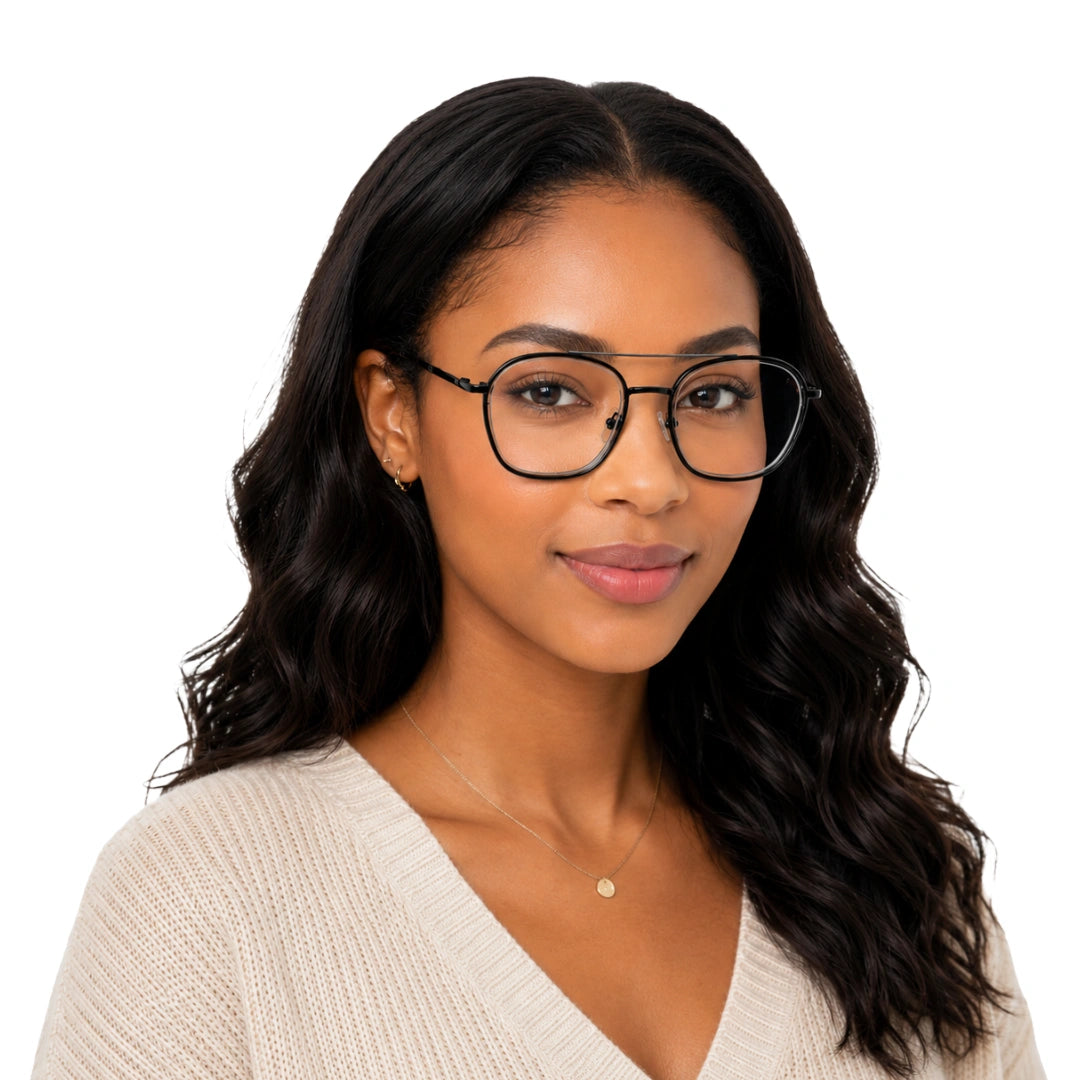 OS Slomga 31003 Geometric Double Bridge Eyeglasses | Prescription Frames-zoom-62