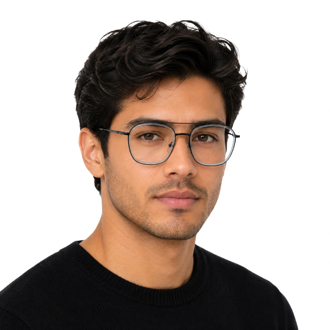 OS Slomga 31003 Geometric Double Bridge Eyeglasses | Prescription Frames-zoom-63