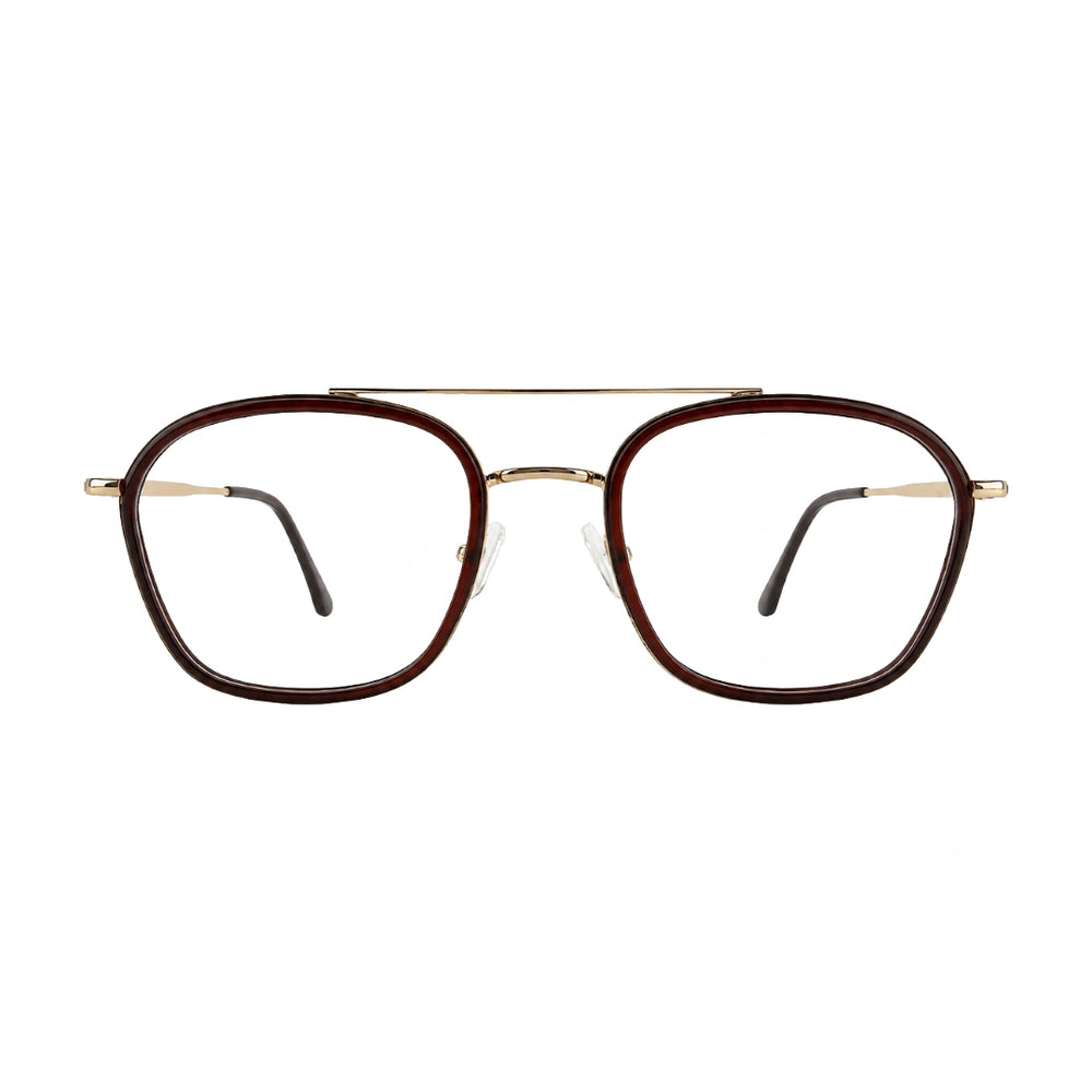 OS Slomga 31003 Geometric Double Bridge Eyeglasses | Prescription Frames