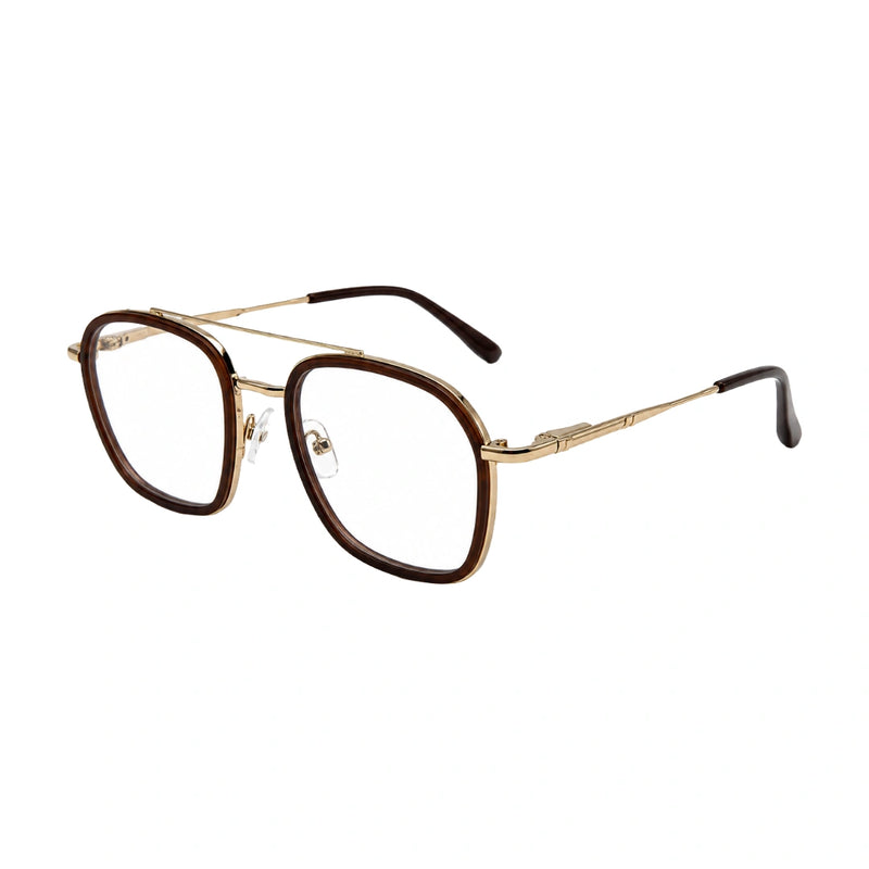 OS Slomga 31003 Geometric Double Bridge Eyeglasses | Prescription Frames-zoom-