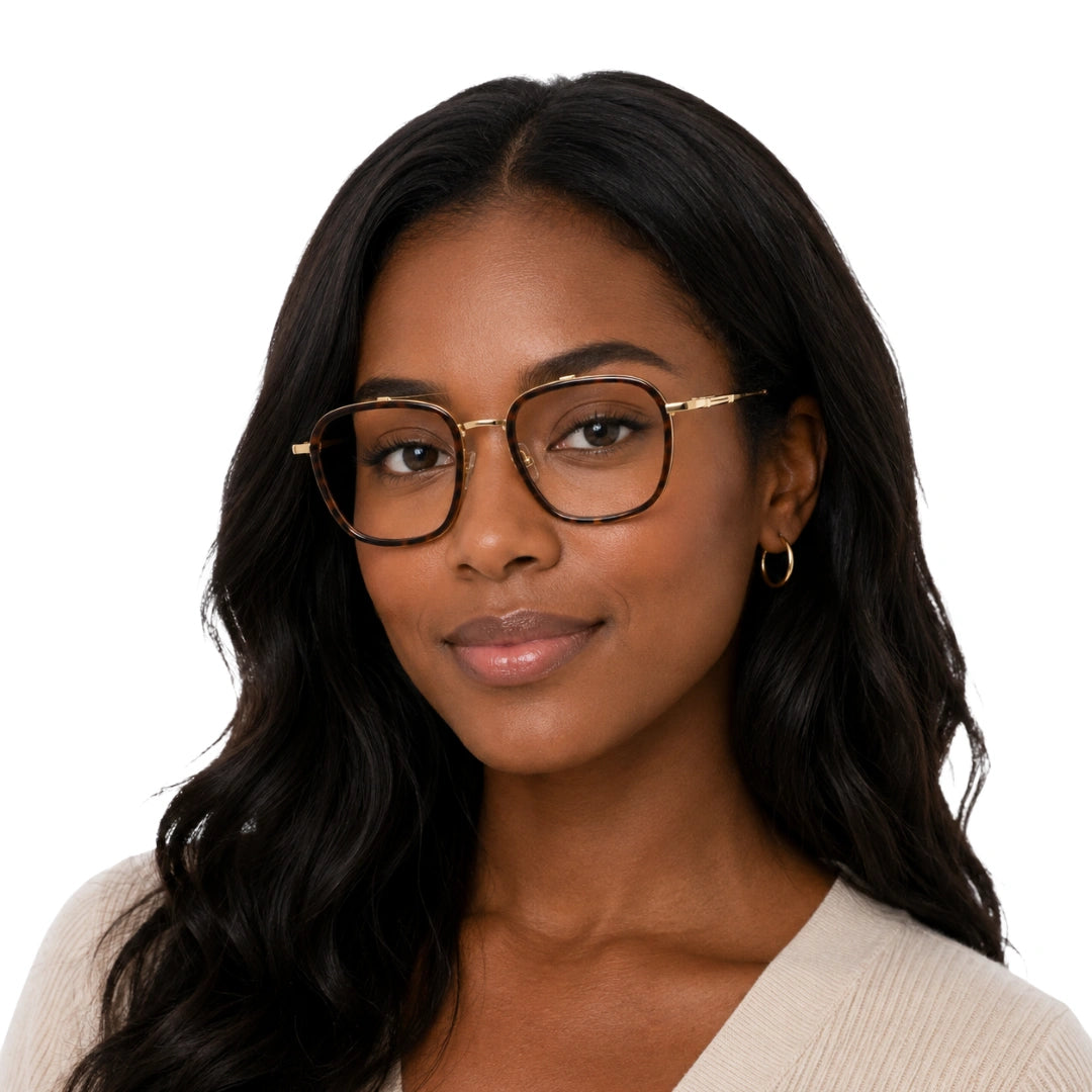 OS Slomga 31003 Geometric Double Bridge Eyeglasses | Prescription Frames-zoom-8