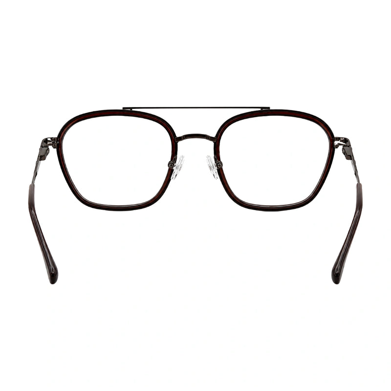 OS Slomga 31003 Geometric Double Bridge Eyeglasses | Prescription Frames-zoom-