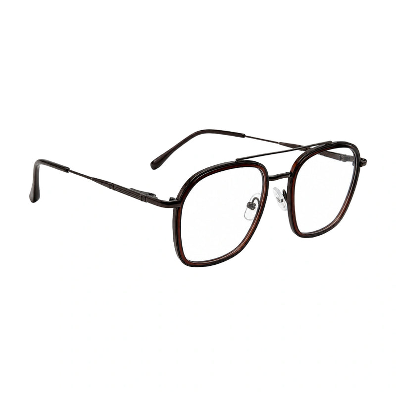 OS Slomga 31003 Geometric Double Bridge Eyeglasses | Prescription Frames-zoom-