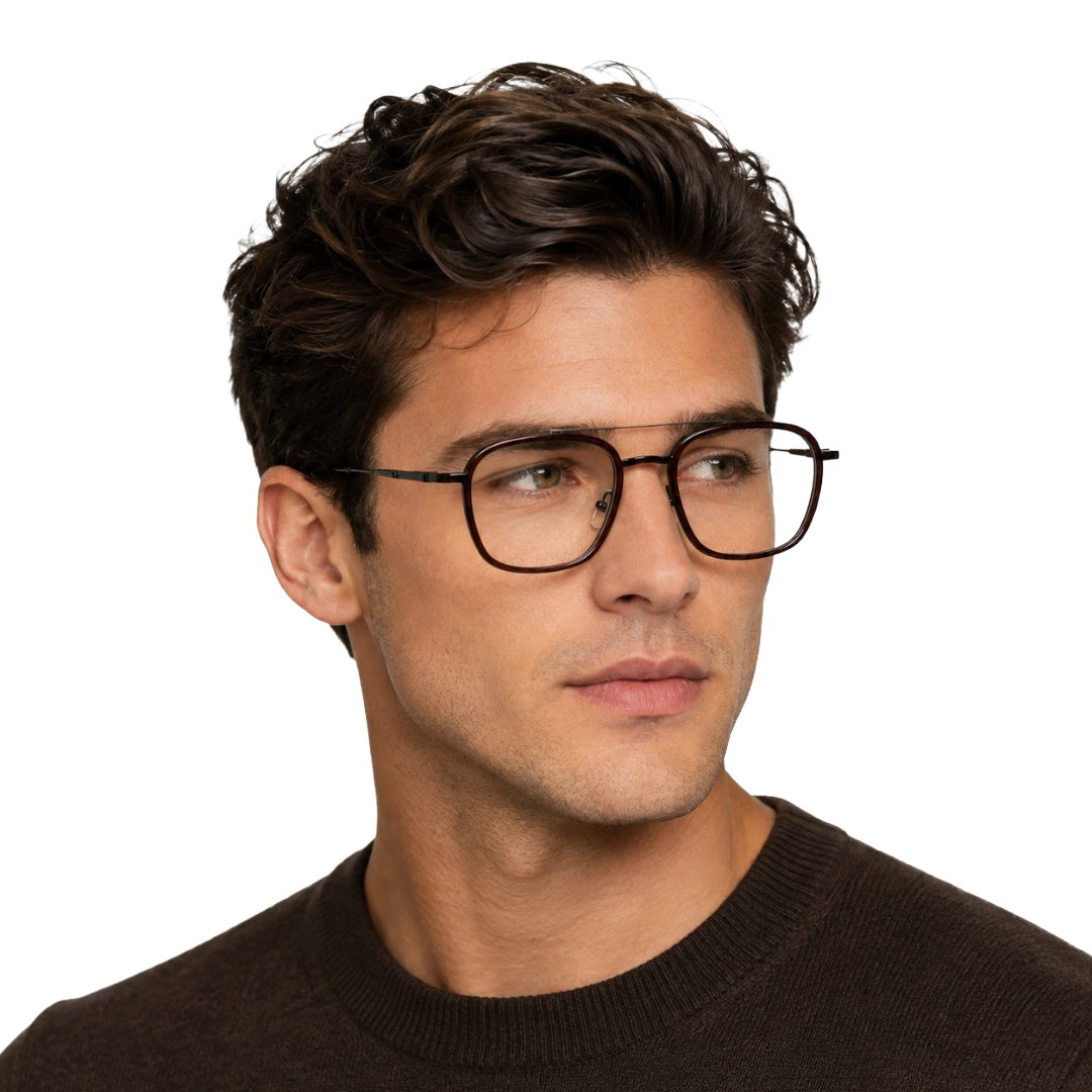 OS Slomga 31003 Geometric Double Bridge Eyeglasses | Prescription Frames-zoom-98