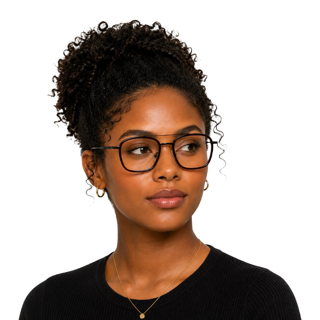 OS Slomga 31003 Geometric Double Bridge Eyeglasses | Prescription Frames-zoom-97