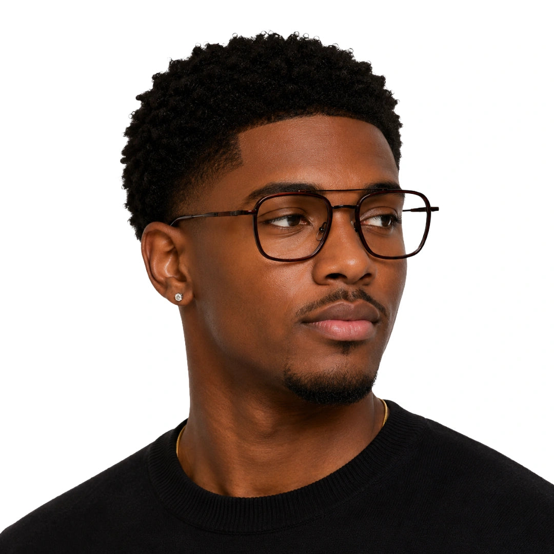OS Slomga 31003 Geometric Double Bridge Eyeglasses | Prescription Frames-zoom-99