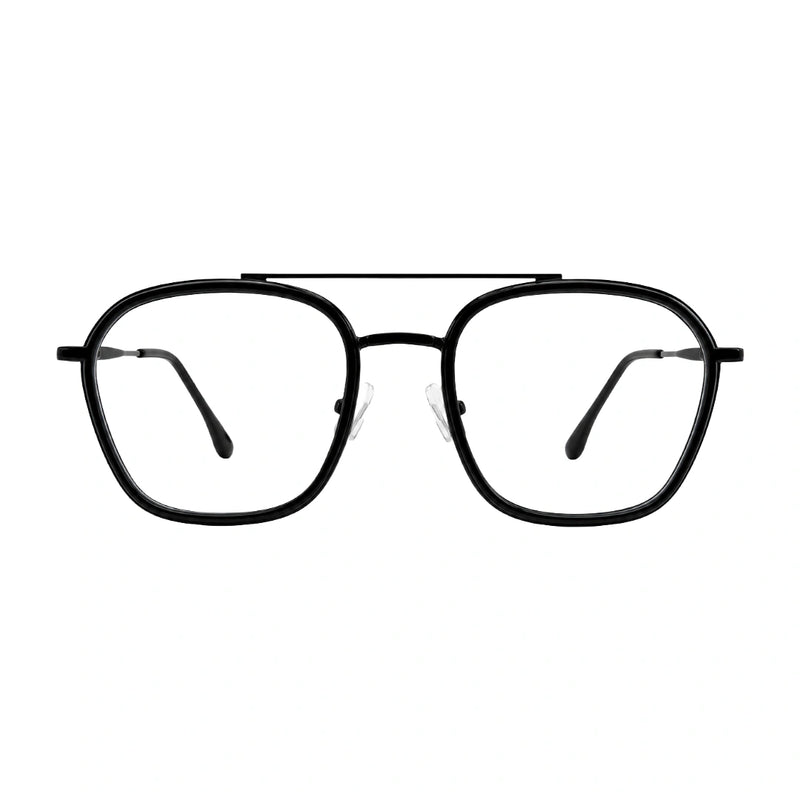 OS Slomga 31003 Geometric Double Bridge Eyeglasses | Prescription Frames-zoom-