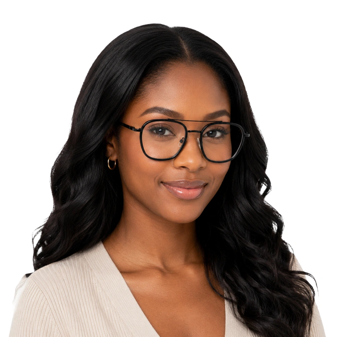 OS Slomga 31003 Geometric Double Bridge Eyeglasses | Prescription Frames-42