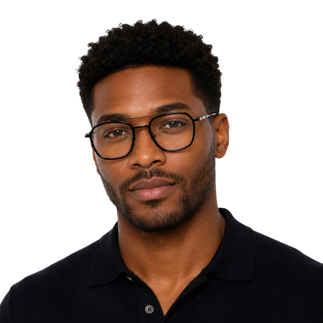 OS Slomga 31003 Geometric Double Bridge Eyeglasses | Prescription Frames-zoom-43