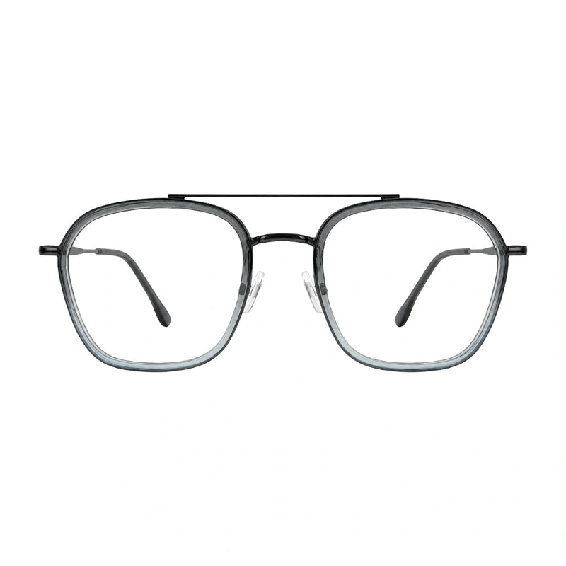 OS Slomga 31003 Geometric Double Bridge Eyeglasses | Prescription Frames-zoom-