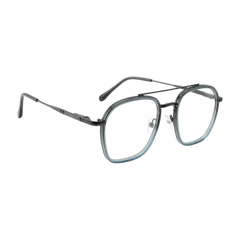 OS Slomga 31003 Geometric Double Bridge Eyeglasses | Prescription Frames-zoom-