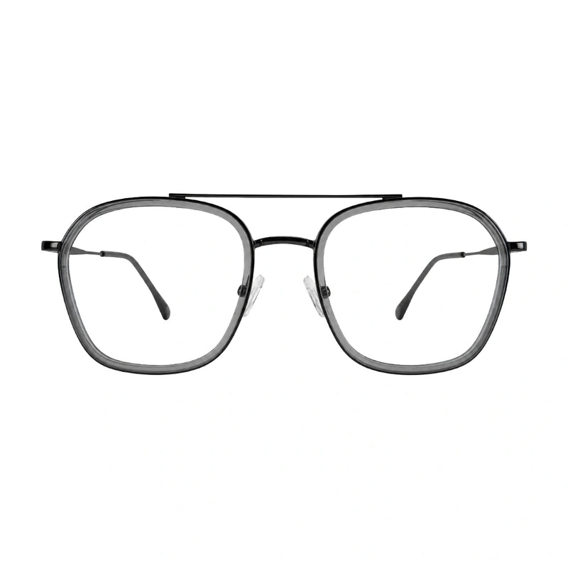 OS Slomga 31003 Geometric Double Bridge Eyeglasses | Prescription Frames-zoom-