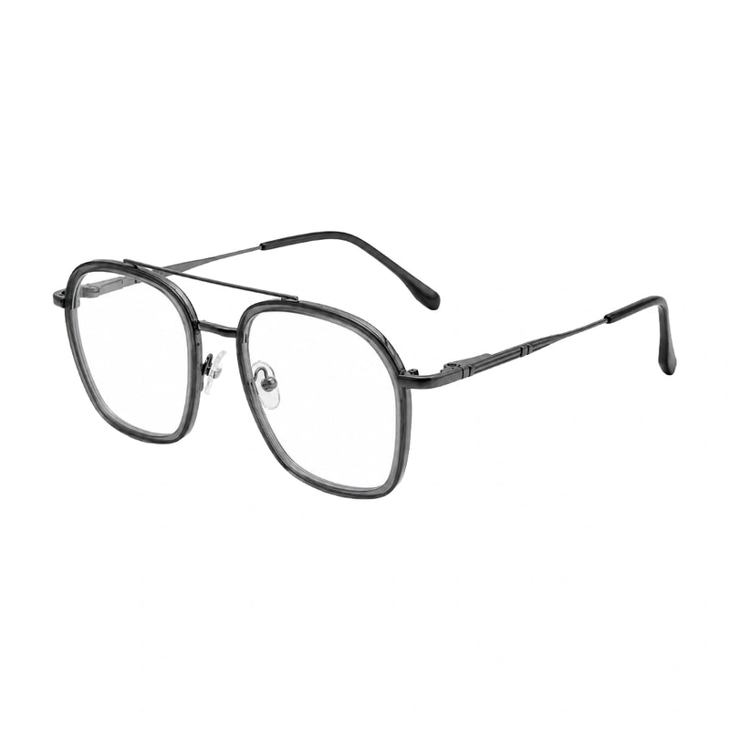 OS Slomga 31003 Geometric Double Bridge Eyeglasses | Prescription Frames-zoom-