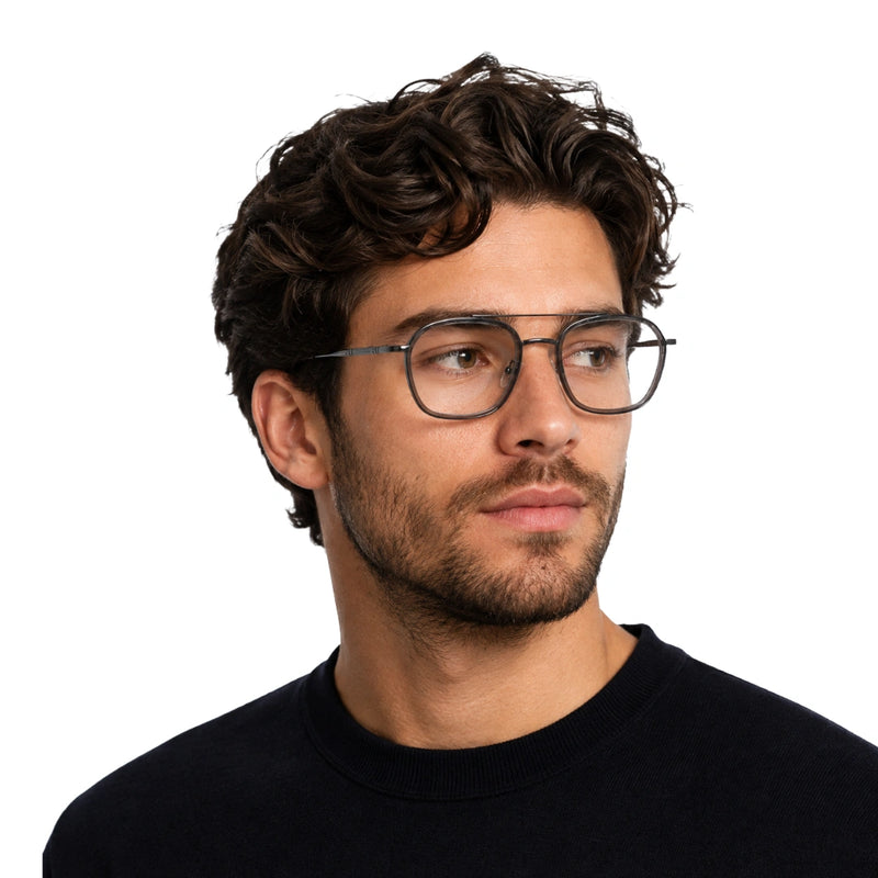 OS Slomga 31003 Geometric Double Bridge Eyeglasses | Prescription Frames-zoom-