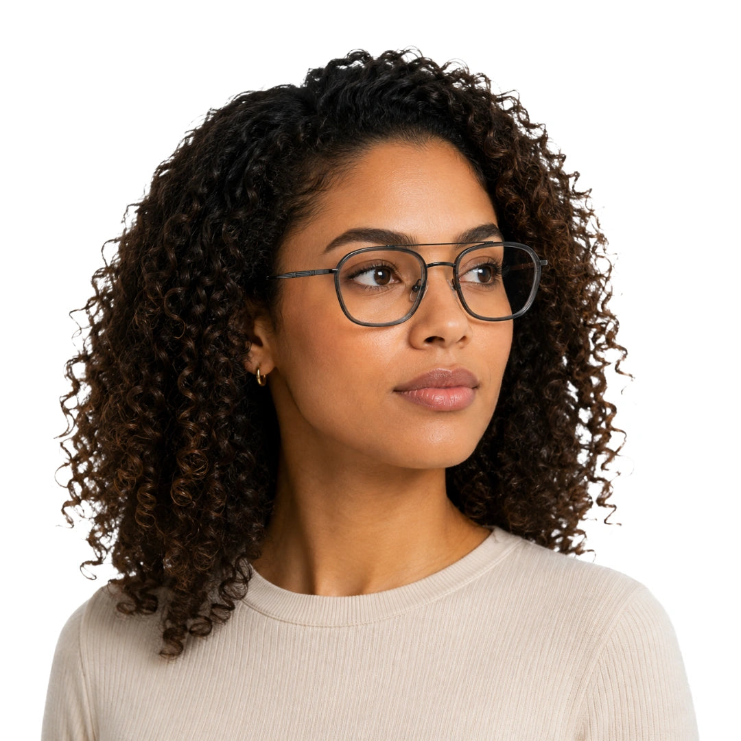 OS Slomga 31003 Geometric Double Bridge Eyeglasses | Prescription Frames-26