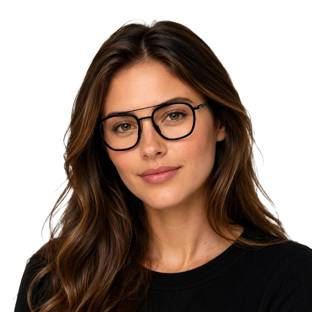 OS Slomga 31003 Geometric Double Bridge Eyeglasses | Prescription Frames-51