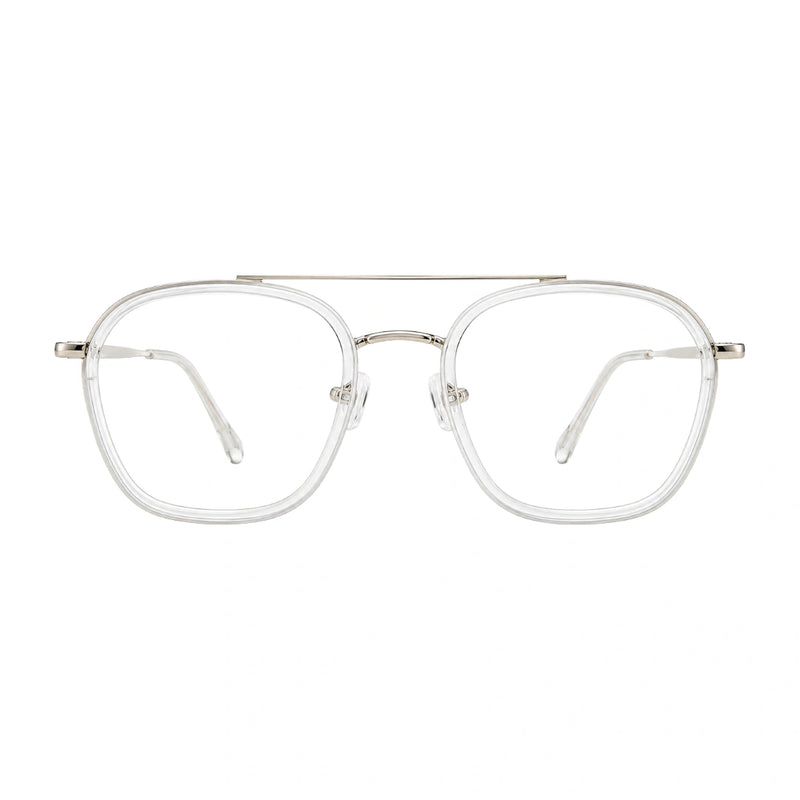OS Slomga 31003 Geometric Double Bridge Eyeglasses | Prescription Frames-zoom-