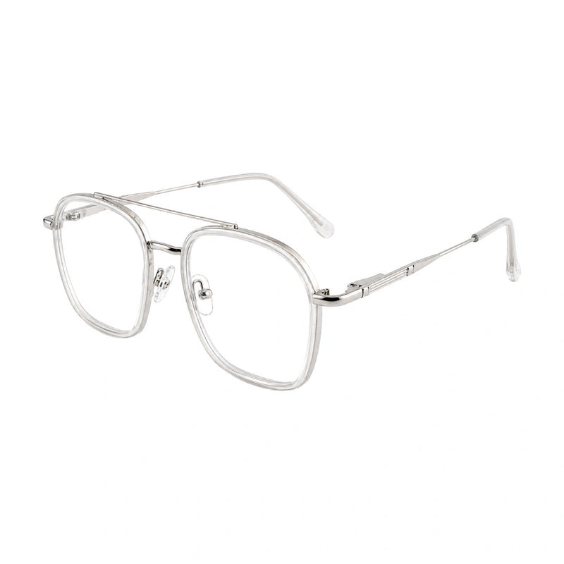 OS Slomga 31003 Geometric Double Bridge Eyeglasses | Prescription Frames-zoom-