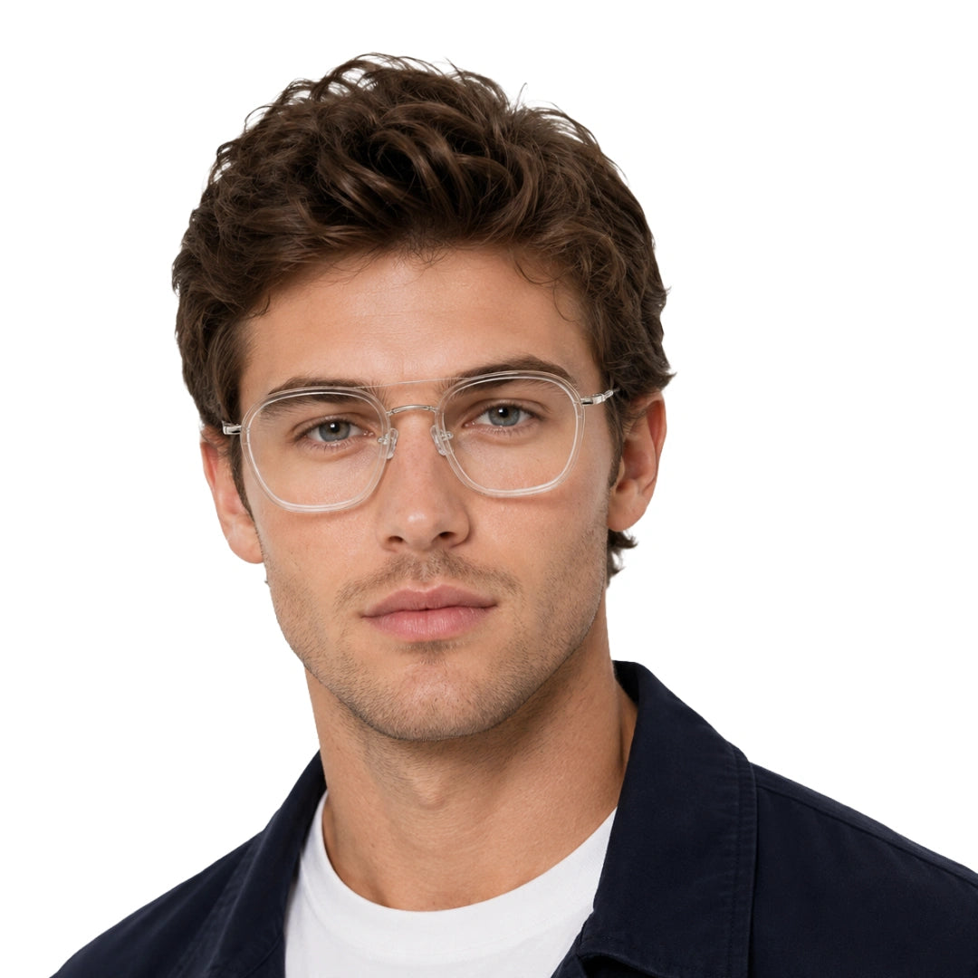 OS Slomga 31003 Geometric Double Bridge Eyeglasses | Prescription Frames-zoom-34