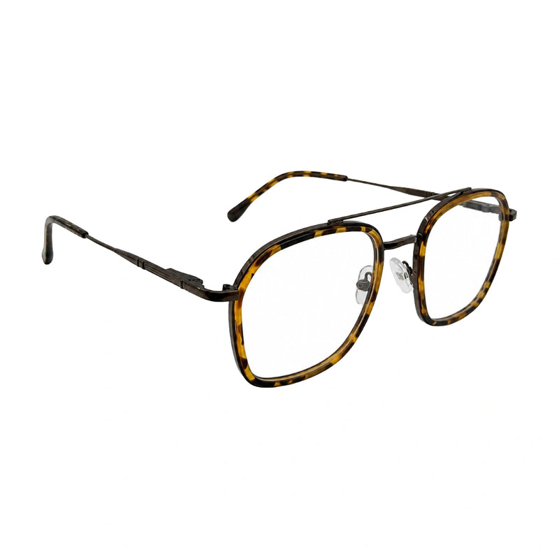 OS Slomga 31003 Geometric Double Bridge Eyeglasses | Prescription Frames-zoom-