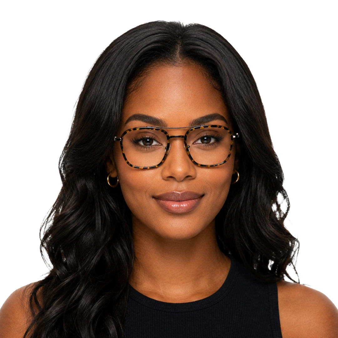 OS Slomga 31003 Geometric Double Bridge Eyeglasses | Prescription Frames-80