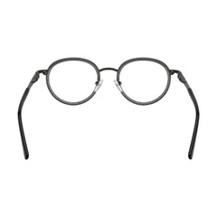 OS Slomga 31006 dual-material round prescription frame in grey, rear view