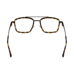 OS SLOMGA 31007 wide square double bridge eyeglasses in tortoise shell, rear view