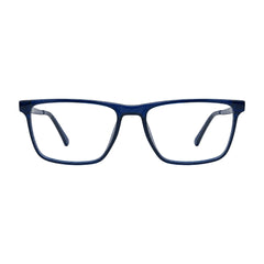 OS Sea Rock 006 full-rim rectangle optical frame in blue, front view