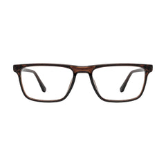 OS Sea Rock 006 full-rim rectangle optical frame in brown, front view