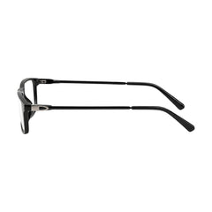 OS Sea Rock 006 full-rim rectangle optical frame in glossy black, side profile view