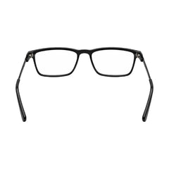 OS Sea Rock 006 full-rim rectangle optical frame in glossy black, rear view