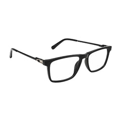 OS Sea Rock 006 full-rim rectangle optical frame in glossy black, angled view