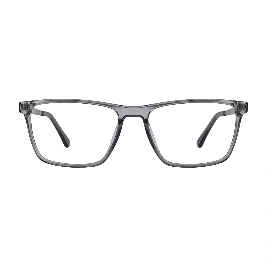 OS Sea Rock 006 full-rim rectangle optical frame in grey, front view