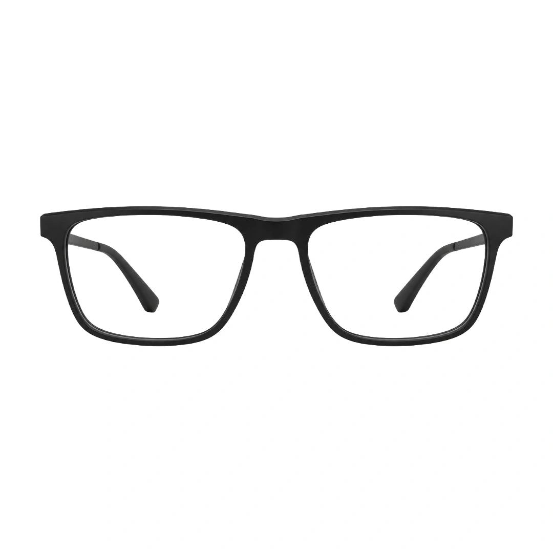 OS Sea Rock 006 full-rim rectangle optical frame in matte black, front view