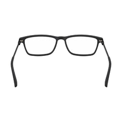 OS Sea Rock 006 full-rim rectangle optical frame in matte black, rear view