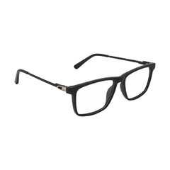 OS Sea Rock 006 full-rim rectangle optical frame in matte black, angled view