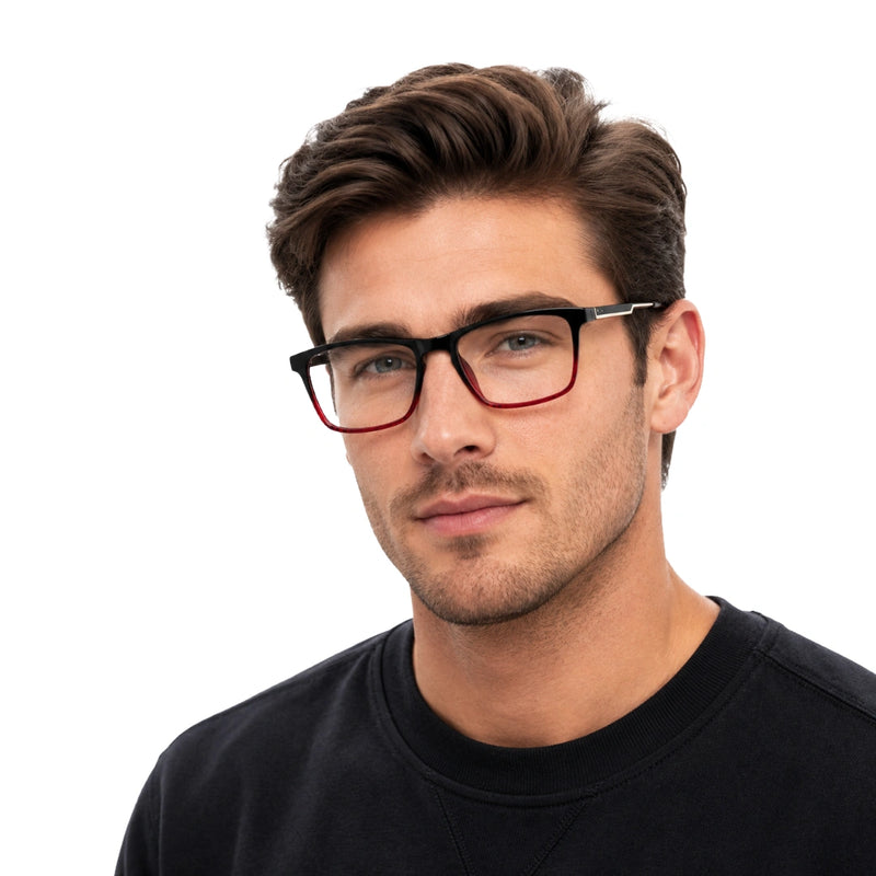 OS Sea Rock 008 | Wide Rectangle Eyeglasses | Acetate Frames-zoom-