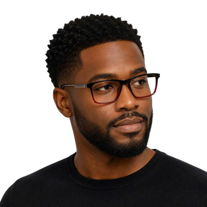 OS Sea Rock 008 | Wide Rectangle Eyeglasses | Acetate Frames-zoom-