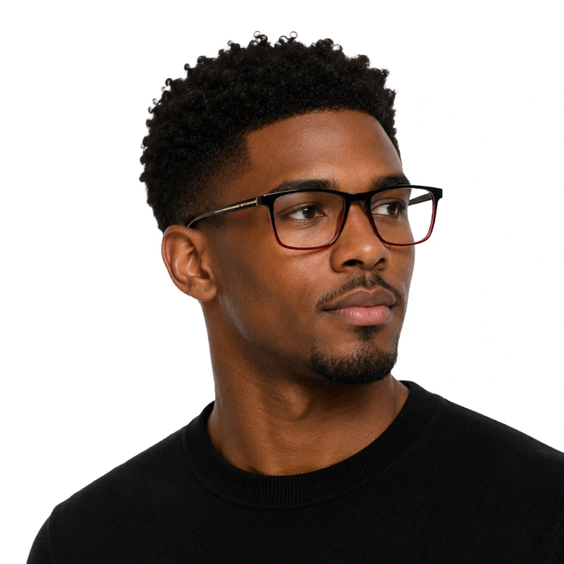 OS Sea Rock 009 | Wide Rectangle Eyeglasses | Lightweight Acetate Frames-zoom-
