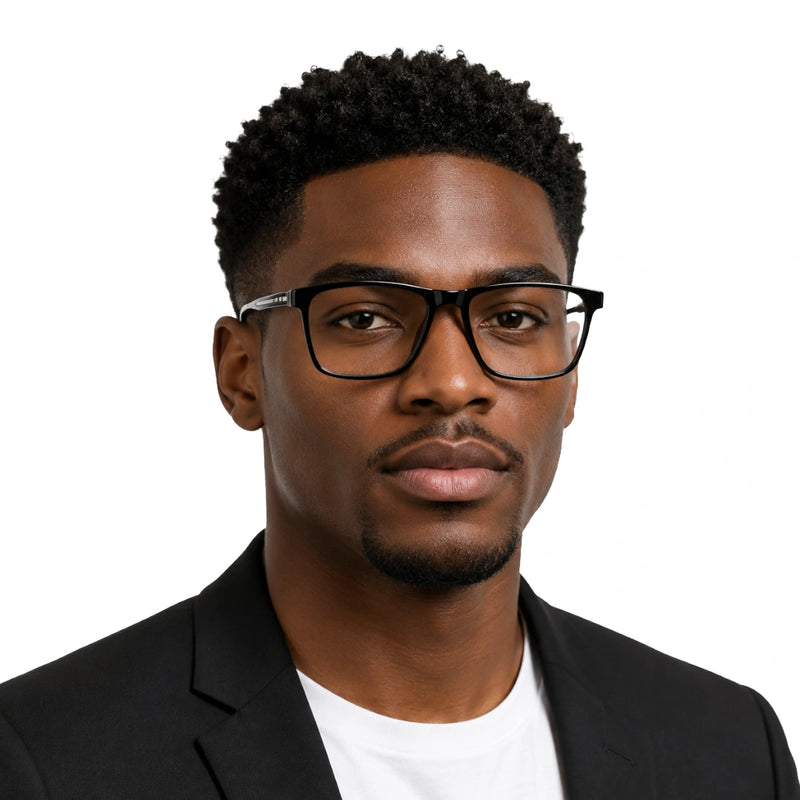 OS Sea Rock 009 | Wide Rectangle Eyeglasses | Lightweight Acetate Frames-zoom-