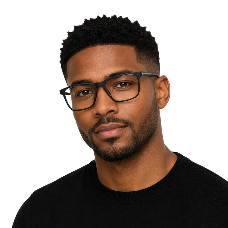 OS Sea Rock 009 | Wide Rectangle Eyeglasses | Lightweight Acetate Frames-zoom-