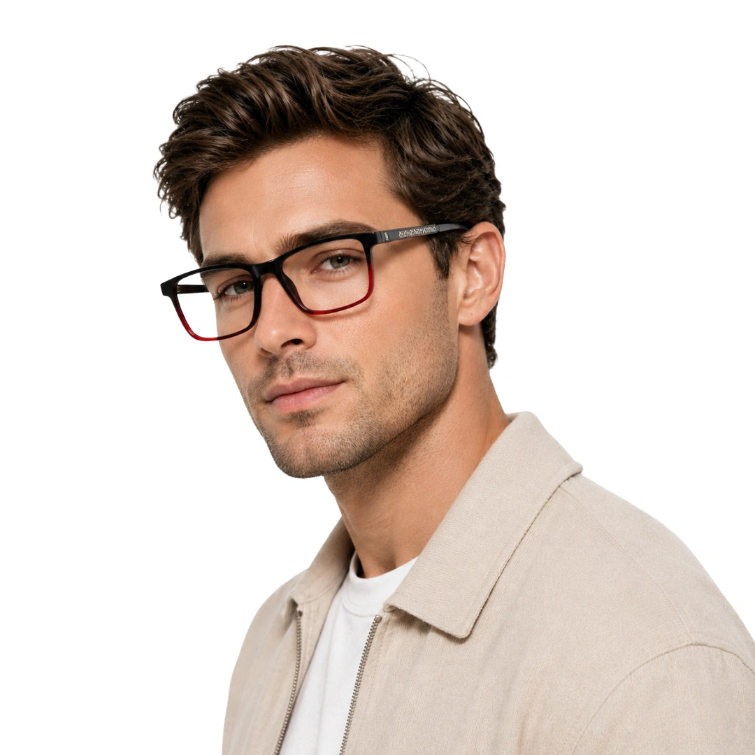 Wide Rectangular Prescription Eyeglasses | OS Sea Rock 010-16