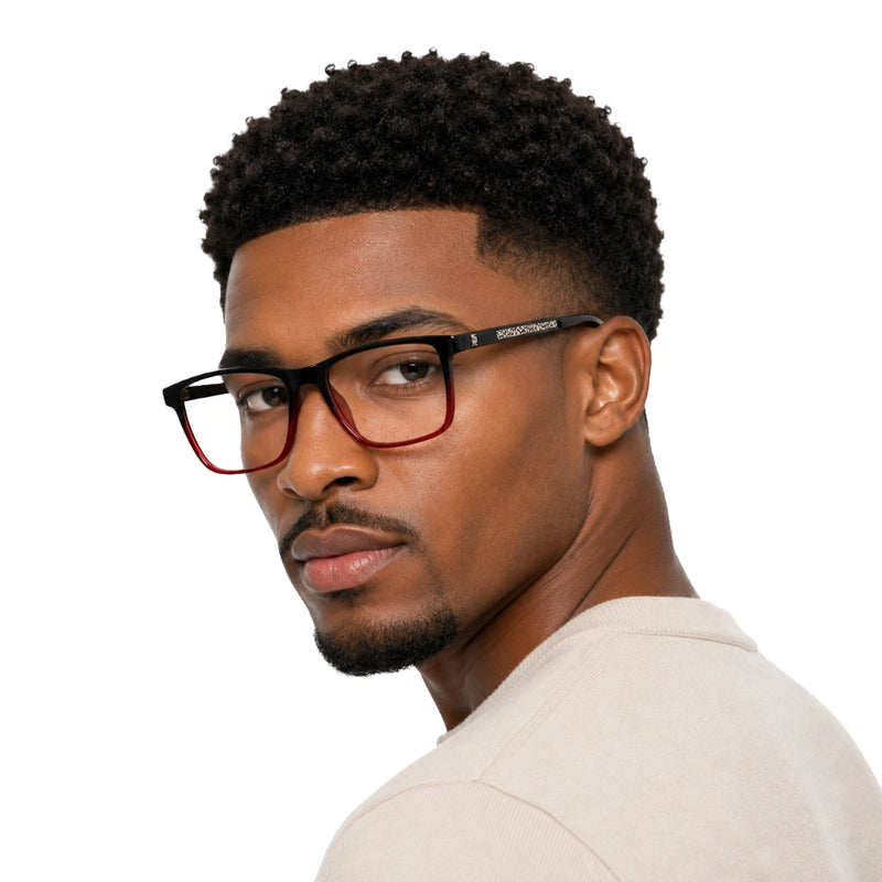 Wide Rectangular Prescription Eyeglasses | OS Sea Rock 010-zoom-
